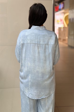 Twist Hotfiz Baskılı Oversize Gömlek