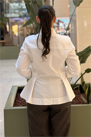 İpekyol Poplin Peplum Gömlek