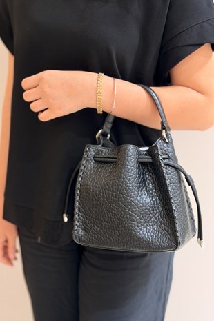 Mahal Bags Yanları Dikiş Örgülü El Tutmalı Çapraz Çanta