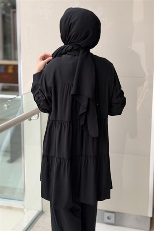 Nurcan Çetin Nakış İşlemeli Gömlek Pantolon Takım