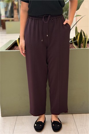 Sentez Elegance Beli Lastikli Dar Paça Pantolon