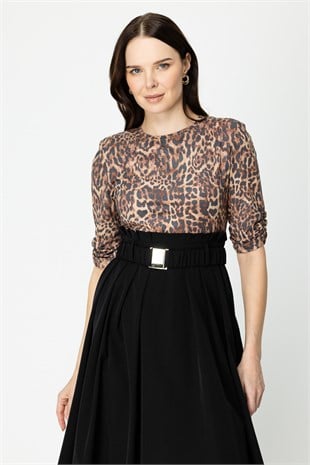 On Fashion Midi Boy Paraşüt Kumaş Elbise