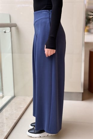 Ghisa A pileli Bol Paça Modal Pantalon
