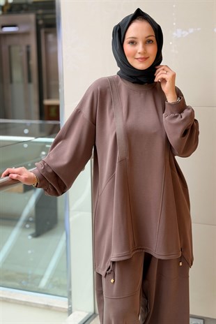 Ghisa Ribana Detaylı Tunik Pantolon Liosel Takım
