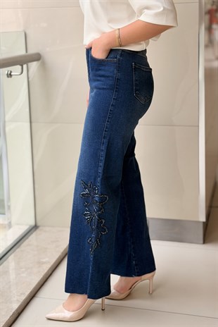 Mahal Pearly Denim Pantolon