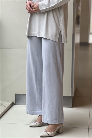 Missdalida 7002-23K Yüzde Yüz Yün Bol Paça Pantolon