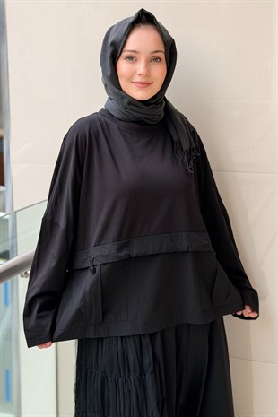 Ghisa Stoperli Torba Cepli Kumaş Mix Tunik