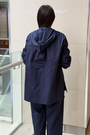 Ghisa Örgü İp Detaylı Kapşonlu Kap Pantolon Takım