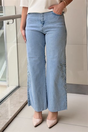 Mahal Pearly Denim Pantolon