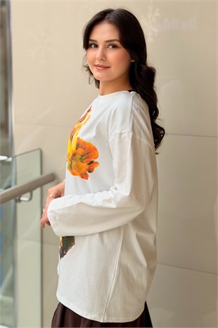 Ghisa Çiçek Baskılı Tunik