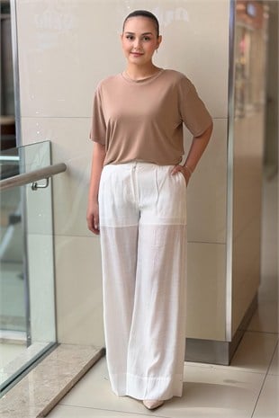 İpekyol Ütü İzli Wide Leg Fit Pantolon