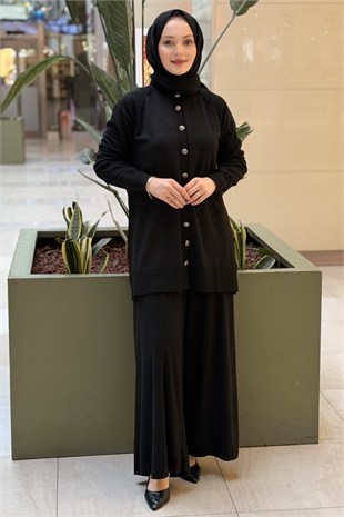 Nuss Reglan Kol Basic Merserize Hırka