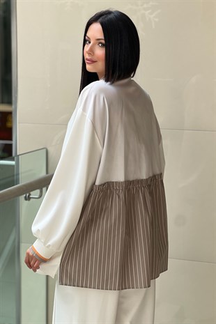 Ghisa Arkası Poplin Detaylı Kap Pantolon Takım