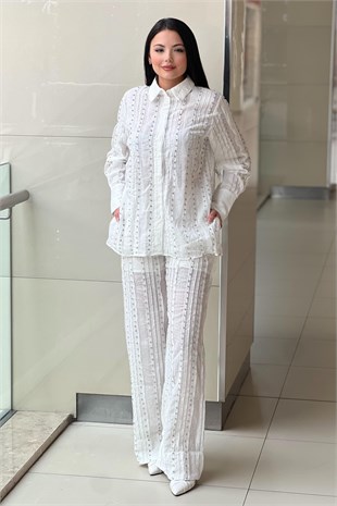 İpekyol Strass Taş Baskılı Pantolon