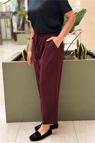 Sentez Elegance Beli Lastikli Dar Paça Pantolon