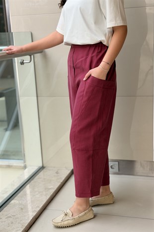 Sentez Kanguru Kanvas Pantalon