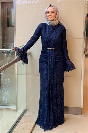 Fashion Night Lez Dantel Abiye Elbise