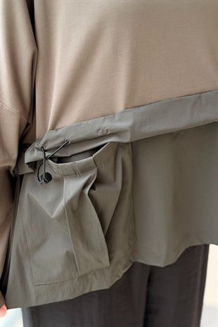 Ghisa Stoperli Torba Cepli Kumaş Mix Tunik