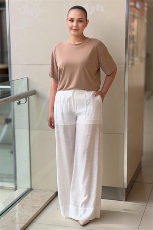 İpekyol Ütü İzli Wide Leg Fit Pantolon