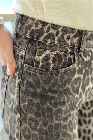 İpekyol Leopar Jean Pantolon