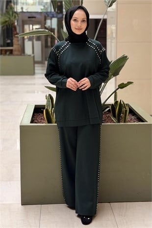 Ceremony Bluz Ve Pantolonu Çakma Detaylı Luna Takım