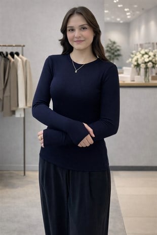 Mahal Casual Biskilet Yaka Cotton İçlik Body