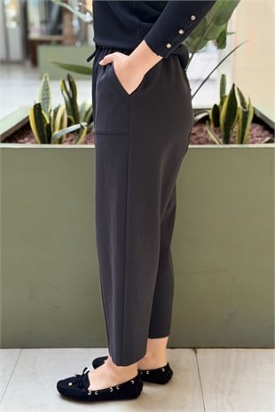 Sentez Streç Havuç Paçalı Pantolon