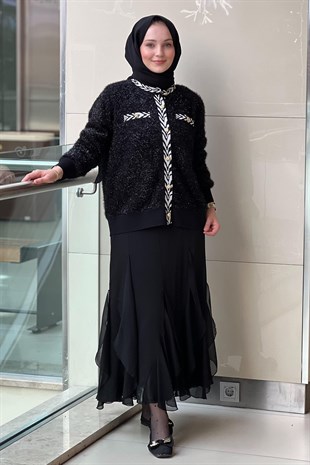 Ghisa Ribanalı Sim İpli Triko Hırka