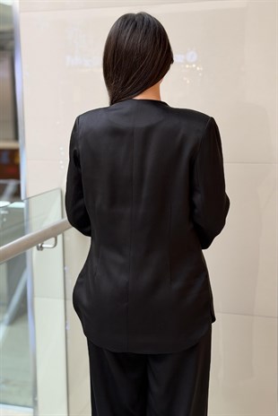 Miarte Önü Organze Fiyonk Ceket Pantolon Takım