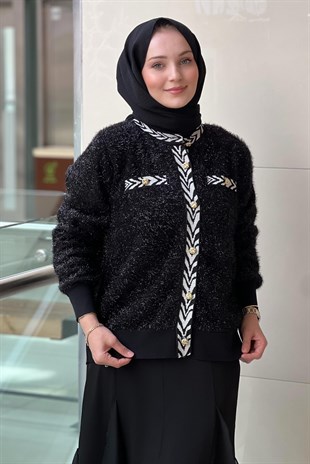 Ghisa Ribanalı Sim İpli Triko Hırka