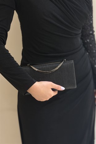 Mahal Bags Box Oval Kilitli Abiye Çanta