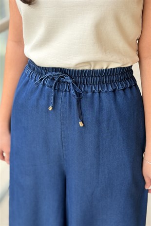 Sentez Mie Tenzel Geniş Paça Pantolon