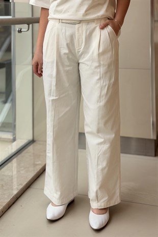 İpekyol Kemerli Non Denim Pantolon