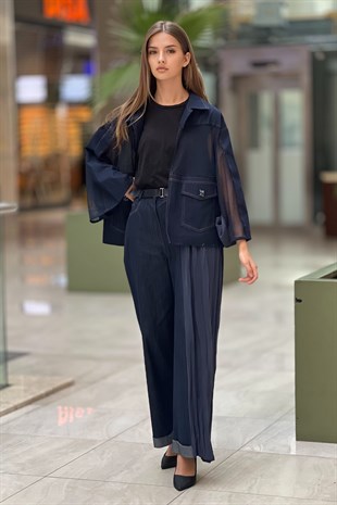 Ceremony Sol Yanı Tencel Kraşlı Kot Pantolon