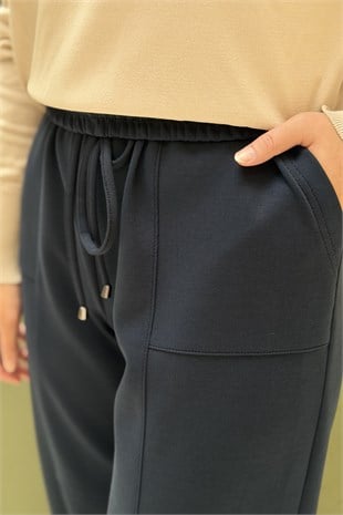 Sentez Streç Havuç Paçalı Pantolon