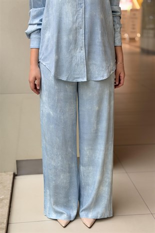 Twist Holfix Baskılı Wide Leg Pantolon