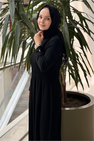 Missdalida Kalın Fitilli Triko Elbise