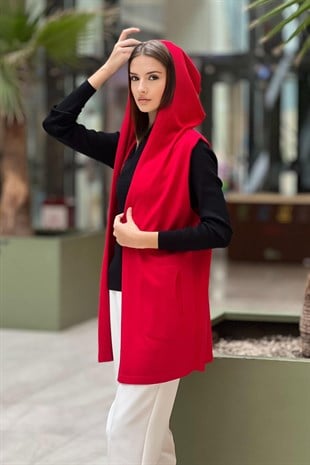 On Fashion Kapüşonlu Yelek