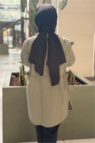 Fuat Gürşen Kolları Kuşgözü İp Detaylı Gömlek