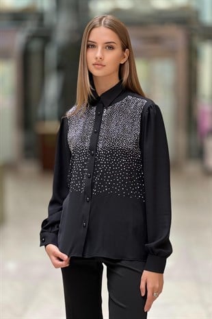 On Fashion Taş Detaylı Gömlek