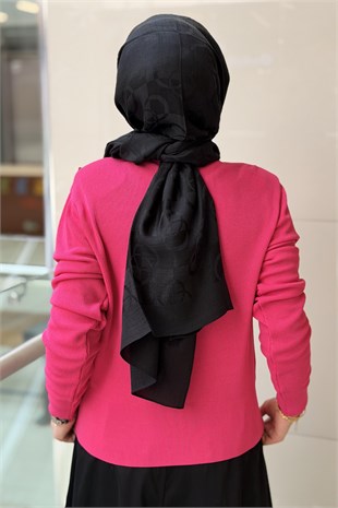 Ghisa Omuzları Düğme Detaylı Triko Tunik