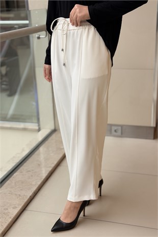 Sentez Elegance Beli Lastikli Dar Paça Pantolon