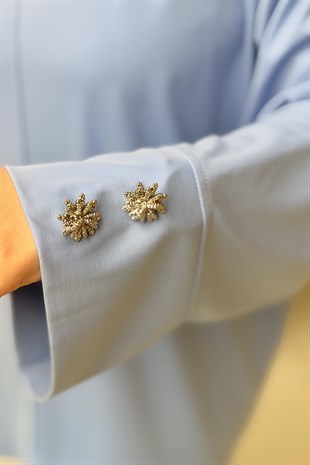 Tığ Triko Maşet Aksesuarlı Tunik