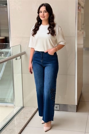 Mahal Pearly Denim Pantolon