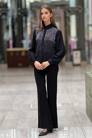 On Fashion Taş Detaylı Gömlek
