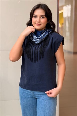 Twist Flarlı Vatkalı Bluz