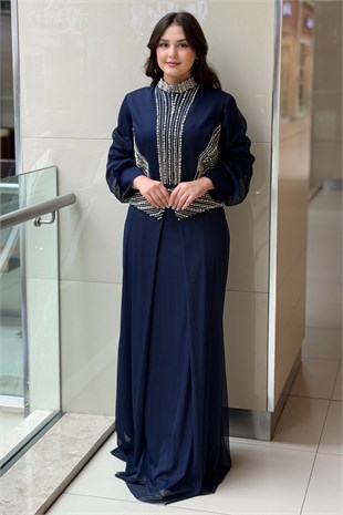 Fashion Night Taş İşlemeli Abiye Elbise