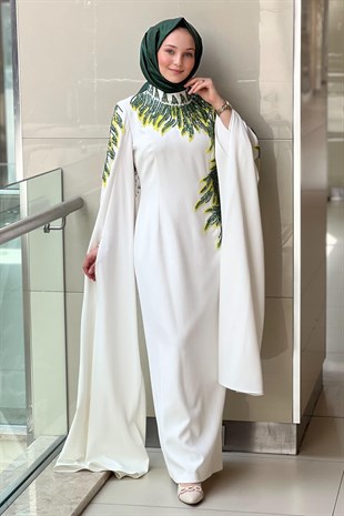 White Corner El İşçiliği Taşlı Tasarım Abiye