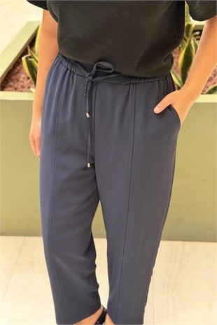 Sentez Elegance Beli Lastikli Dar Paça Pantolon
