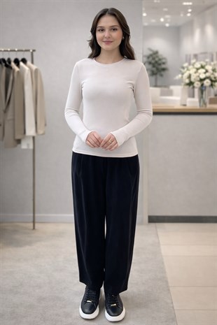 Mahal Casual Biskilet Yaka Cotton İçlik Body